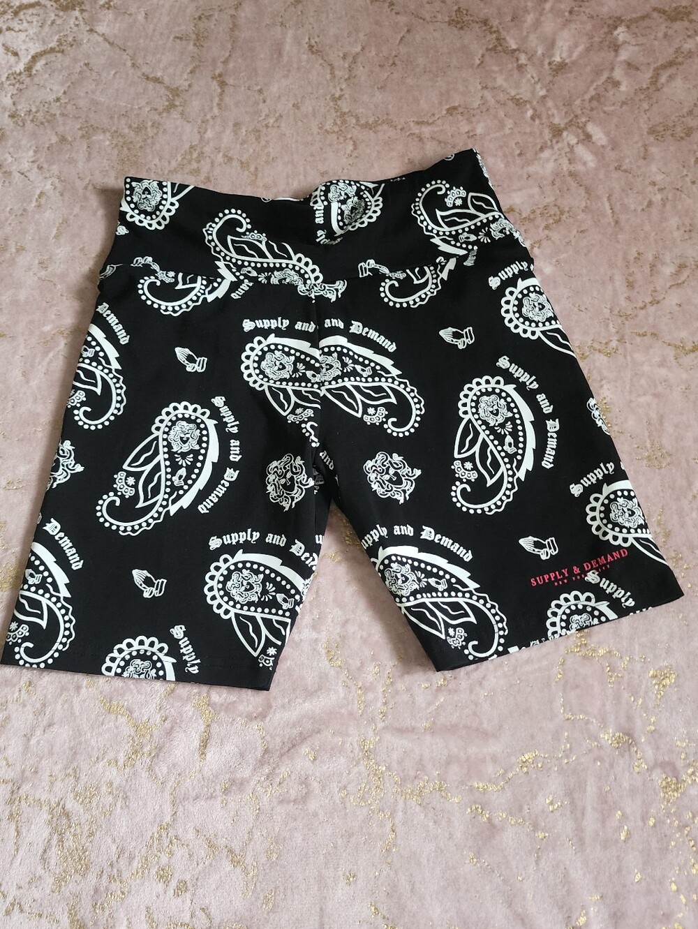 SUPPLY & DEMAND | Black Paisley Shorts